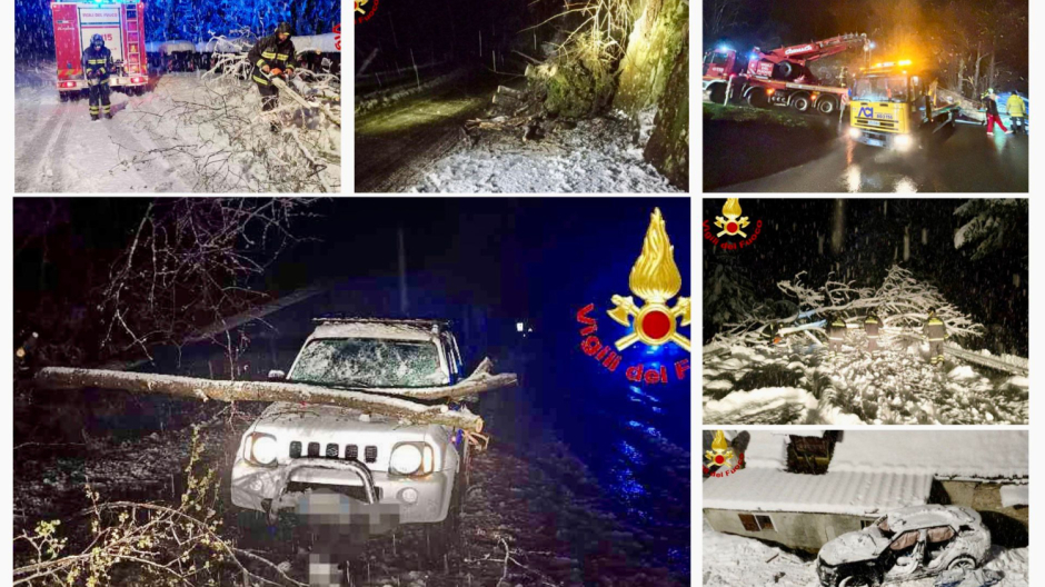 Maltempo nel VCO: in 24 ore oltre 90 soccorsi, un decesso e strade bloccate